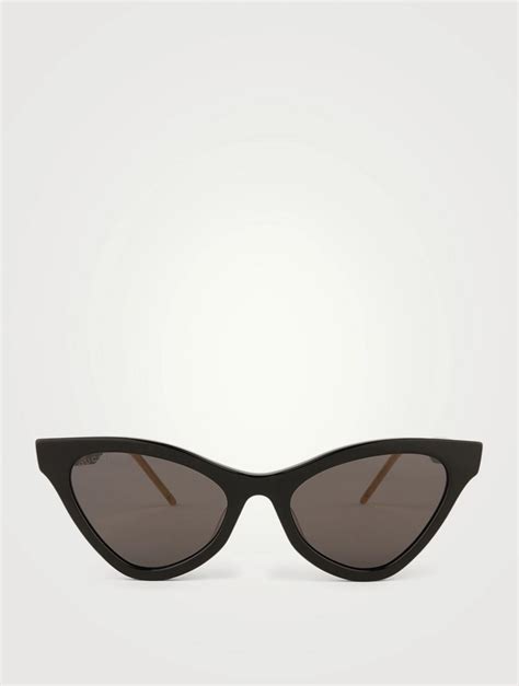 black gucci eyeglasses women|gucci round cat eye sunglasses.